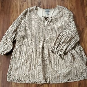Catherine's tan blouse 3x